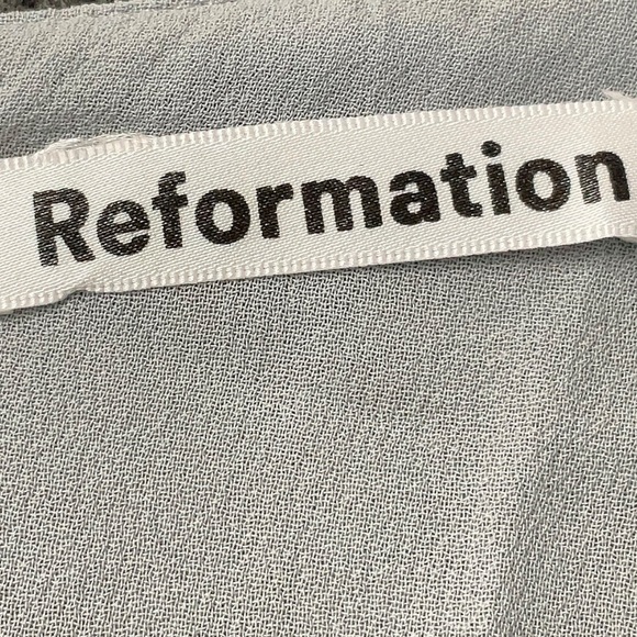 Reformation Butterfly Flutter Sleeve Off Shoulder Ruffle Hem Maxi Dress, Size 8 - Picture 13 of 14